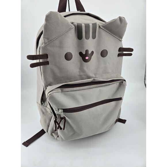 Isaac Morris Ltd Pusheen Cat Face Backpack Beige Pink 2016 - Picture 10 of 10